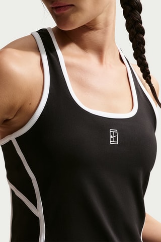 Robe de tennis Court Advantage - Noir