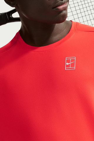 T-shirt Slim de tennis NikeCourt Advantage - Rouge