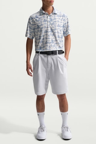 Polo de golf - Blanc et bleu cobalt