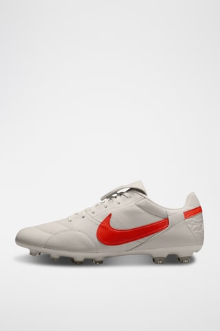 Nike Premier 3 en cuir - Blanc et rouge