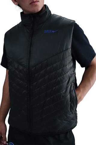 Doudoune de football sans manches FC Internazionale Milano Inter Milan Windrunner - Noir