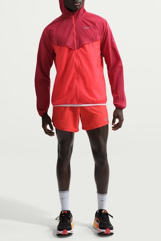 Veste de running à capuche Nike Stride - Rouge