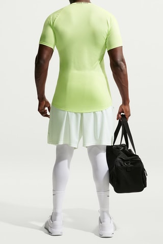 T-shirt d'entraînement Nike pro - Vert citron