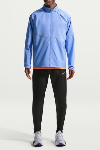 Coupe-vent à capuche de running Nike Miler - Ciel
