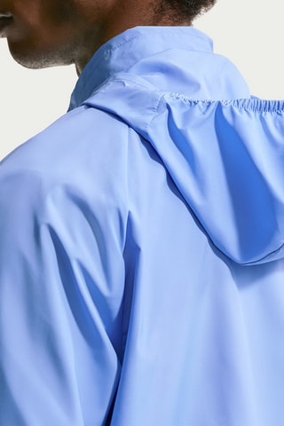 Coupe-vent à capuche de running Nike Miler - Ciel