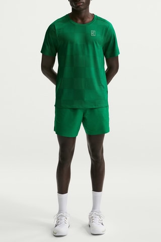 Short de tennis NikeCourt Advantage - Vert foncé