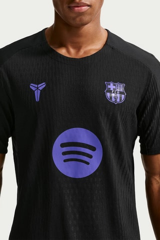 T-shirt de football FC Barcelone - Noir
