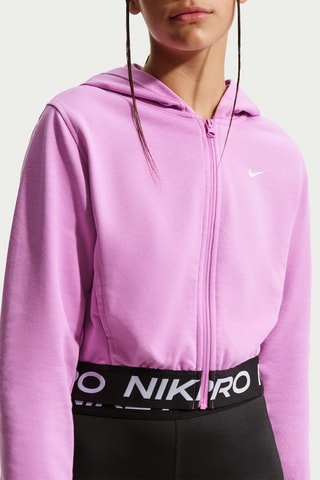 Sweat polaire à capuche Nike Pro Fleece - Rose