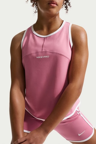 Débardeur Nike Pro - Rose et blanc