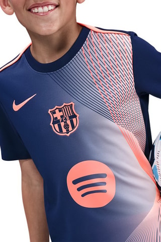 T-shirt de football FC Barcelone Academy - Bleu foncé