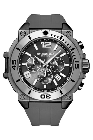Montre à quartz en silicone - Gris