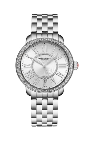 Montre à quartz en acier Symphony - Argenté