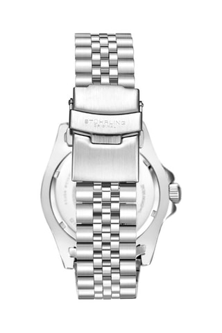 Montre de plongée à quartz en acier Aquadiver - Fonction GMT - Argenté et bleu