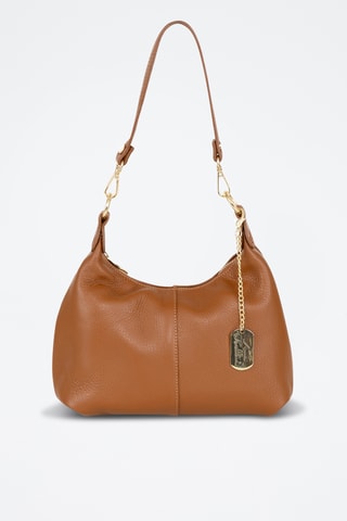 Leren Trendy Handtas Savina - Camel