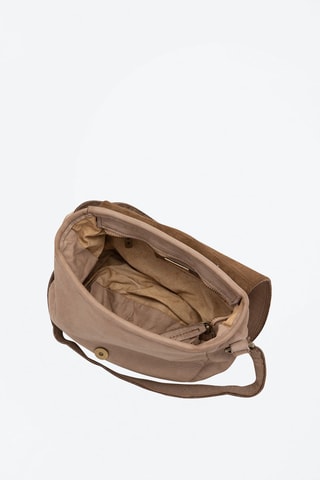 Leren Schoudertas Luigia - Taupe