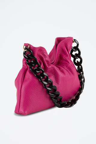 Leren Handtas - Fuchsia