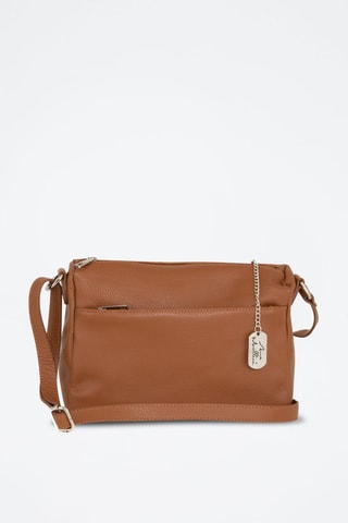 Leren Schoudertas Orlanda Camel    - Camel