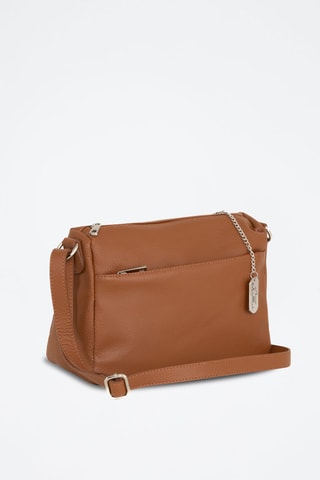 Leren Schoudertas Orlanda Camel    - Camel