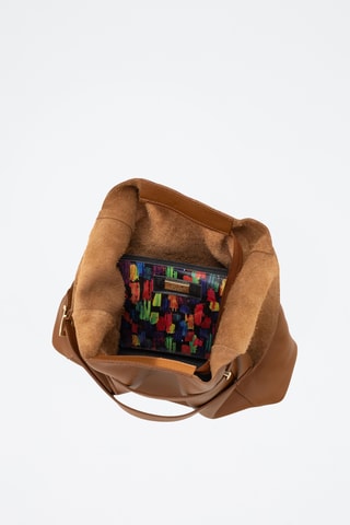 Leren Trendy Handtas Grenta - Camel