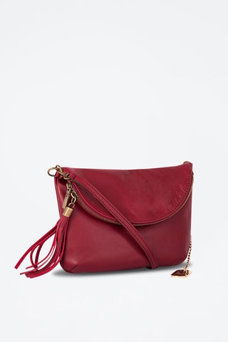 Leren Schoudertas Alice - Bordeauxrood