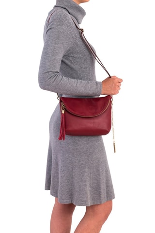 Leren Schoudertas Alice - Bordeauxrood