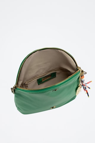 Leren Schoudertas Alice - Groen en multicolor
