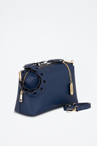Leren Schoudertas Gessica  - Marineblauw