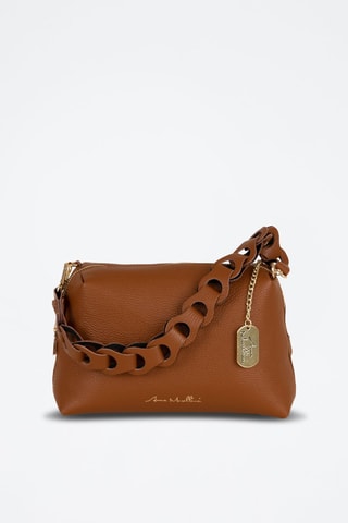 Leren Schoudertas Gessica  - Camel