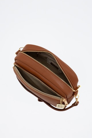 Leren Schoudertas Tabita  - Camel