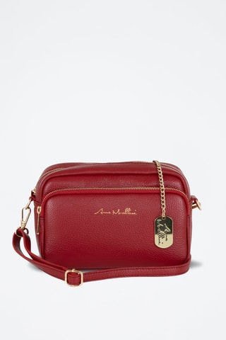 Leren Schoudertas Tabita  - Rood