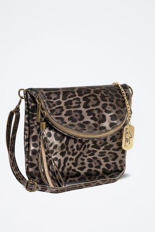 Leren Schoudertas Malvina - Taupe