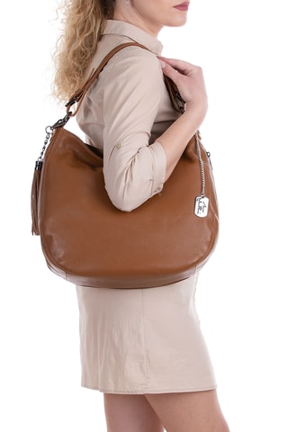 Leren Handtas Paolanna  - Camel