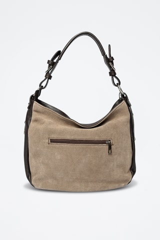 Nubuck Handtas - Taupe
