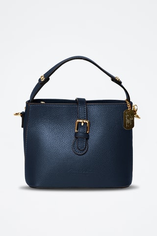 Leren Handtas Adelma - Marineblauw