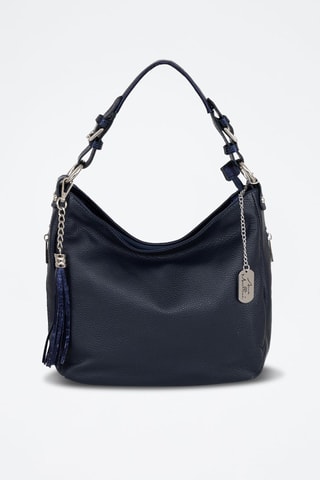 Leren Trendy Handtas Florella - Donkerblauw