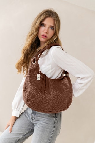 Leren Handtas Concetta - Bruin