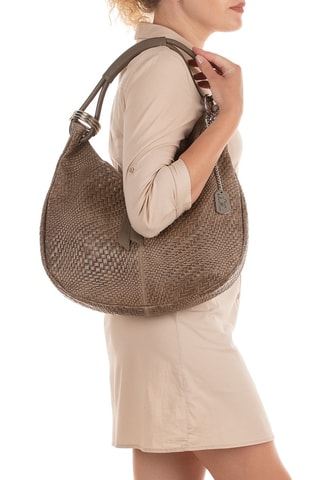 Leren Handtas Concetta - Taupe