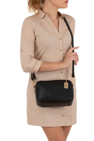 Leren Schoudertas Spring Summer 2026 - Zwart