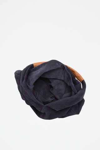 Nubuck Shopper Eleonora - Marineblauw