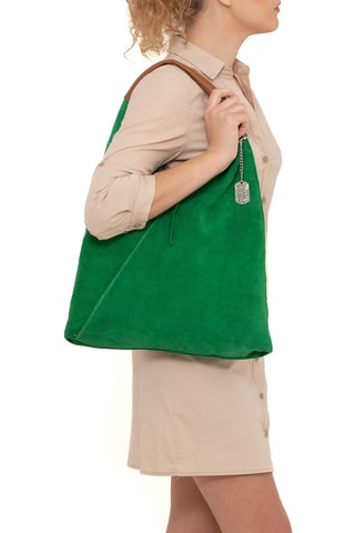 Nubuck Shopper Eleonora - Groen