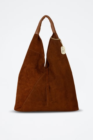 Nubuck Shopper Eleonora - Bruin