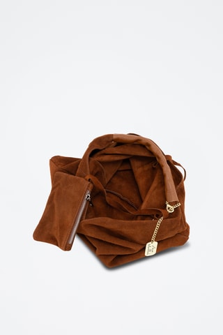 Nubuck Shopper Eleonora - Bruin