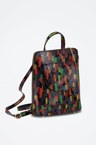 Leren Rugtas Antonelle Multicolor - Anna Morellini - Zwart