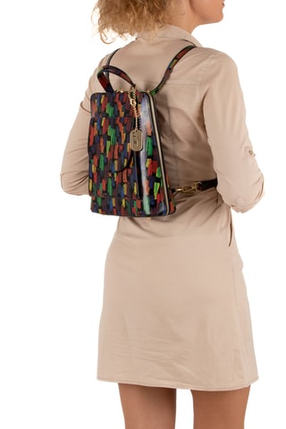 Leren Rugtas Antonelle Multicolor - Anna Morellini - Zwart
