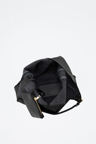Leren Trendy Handtas Alettiana - Zwart