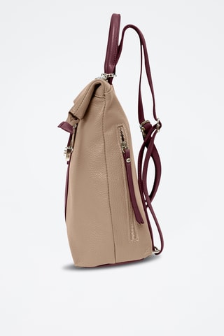 Leren Rugtas Azalea - Taupe
