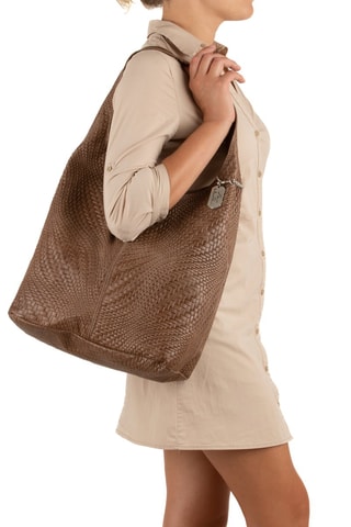 Leren Handtas Palladia - Taupe