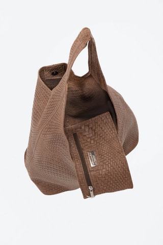 Leren Handtas Palladia - Taupe