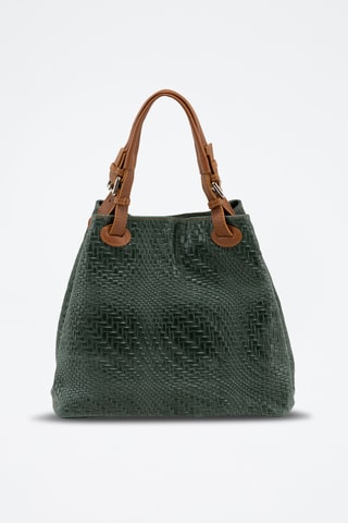 Leren Handtas - Groen