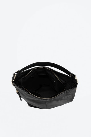 Leren Handtas Carrara Zwart   - Zwart